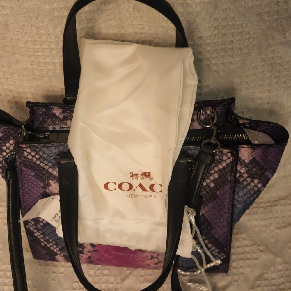 Coach Multicolor Snakeskin Women's Bag - Picture 15 of 15